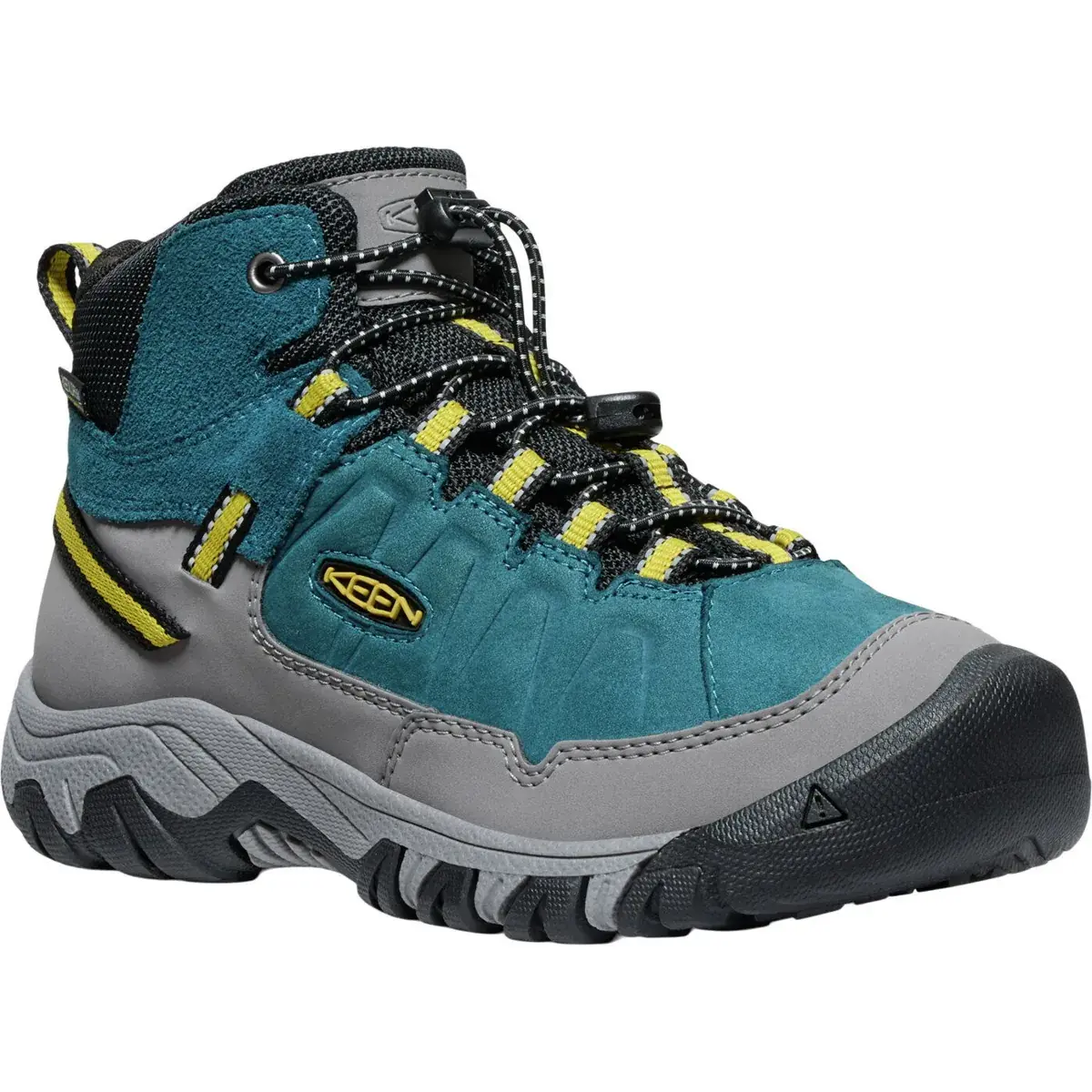 Dětské turistické boty KEEN Targhee IV Mid WP Youth legion blue/antique moss