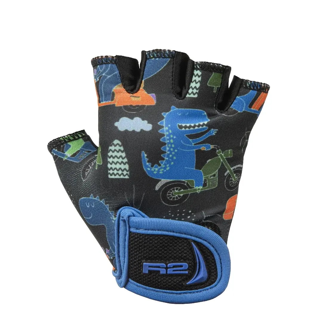 R2 Kinder-Fahrradhandschuhe R2 Voska schwarz, blau