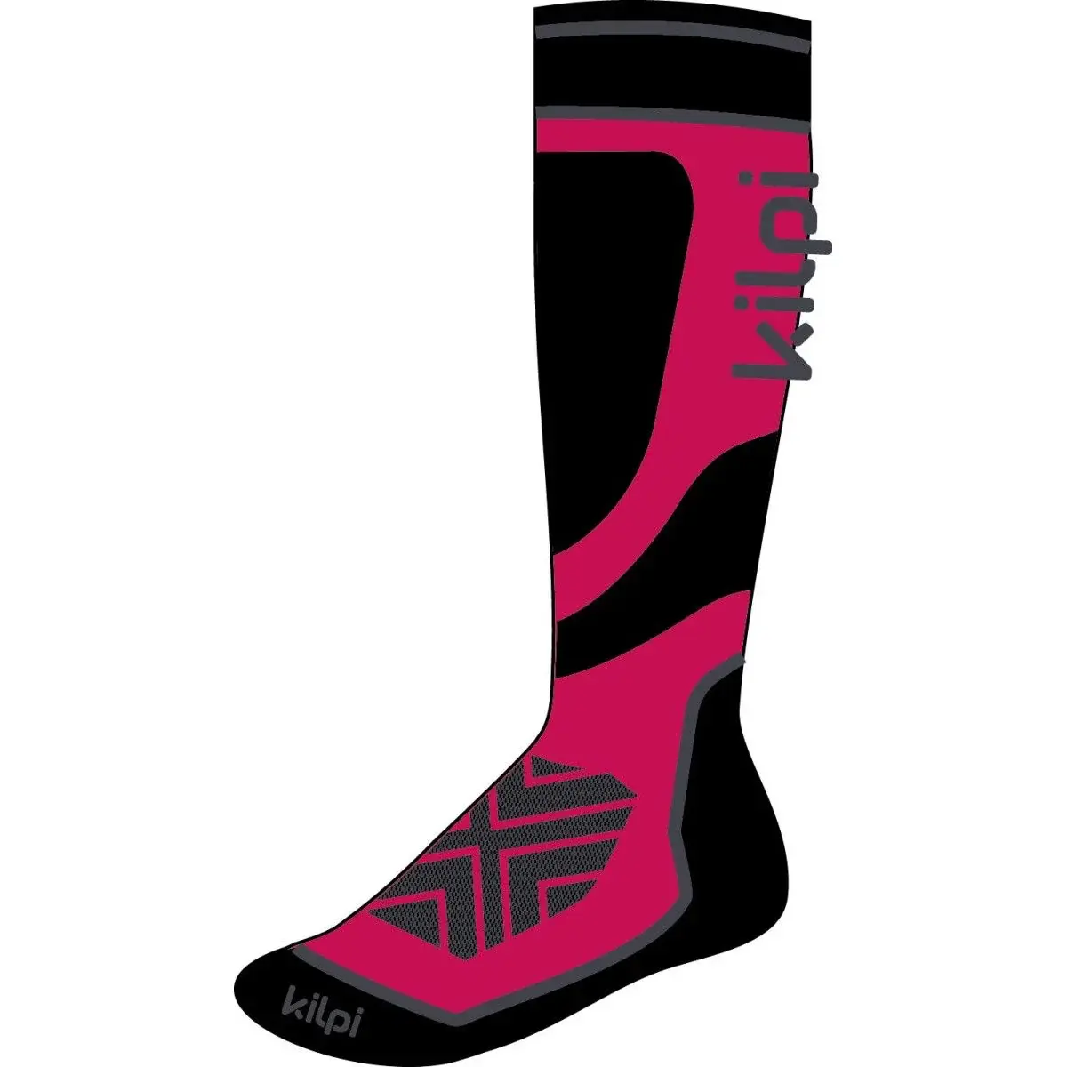 Kinder-Skisocken Kilpi Anxo-J dark pink