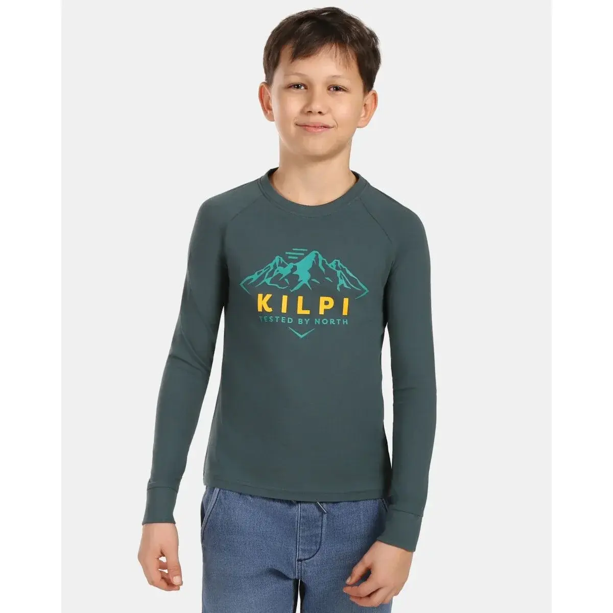 Kilpi Kinder-T-Shirt Kilpi VERATI-JB dunkelgrün