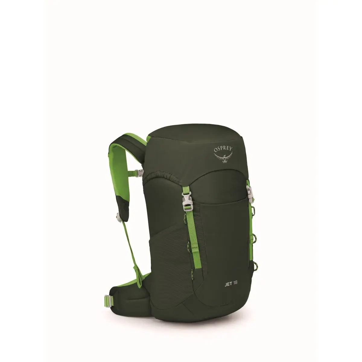 Dětský batoh Osprey Jet 18L green canopy/limeline green