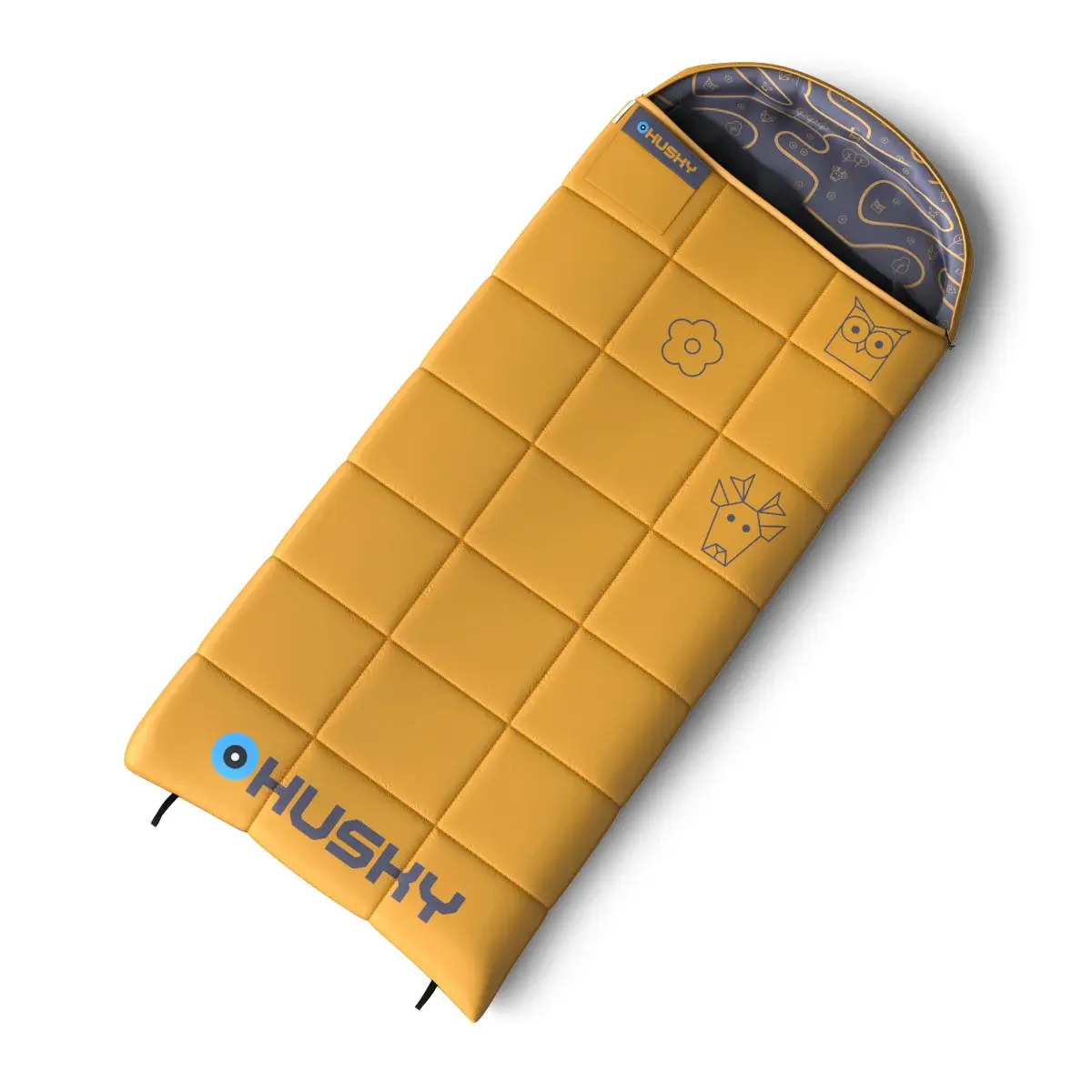 Husky Kinder-Deckenschlafsack Husky Gizmo Kids mustard