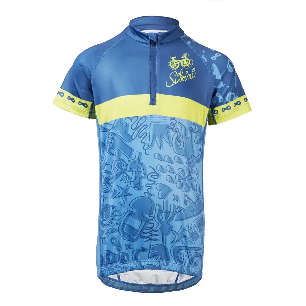 Silvini Kindertrikot Silvini Scrivia CD1434 blue-lime