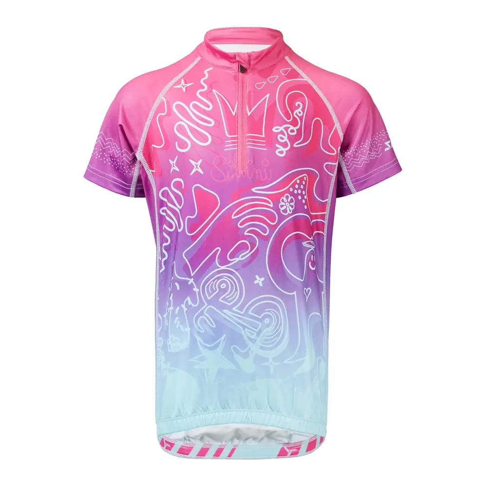 Dětský dres Silvini Scrivia CD1434 fuchsia-turquoise