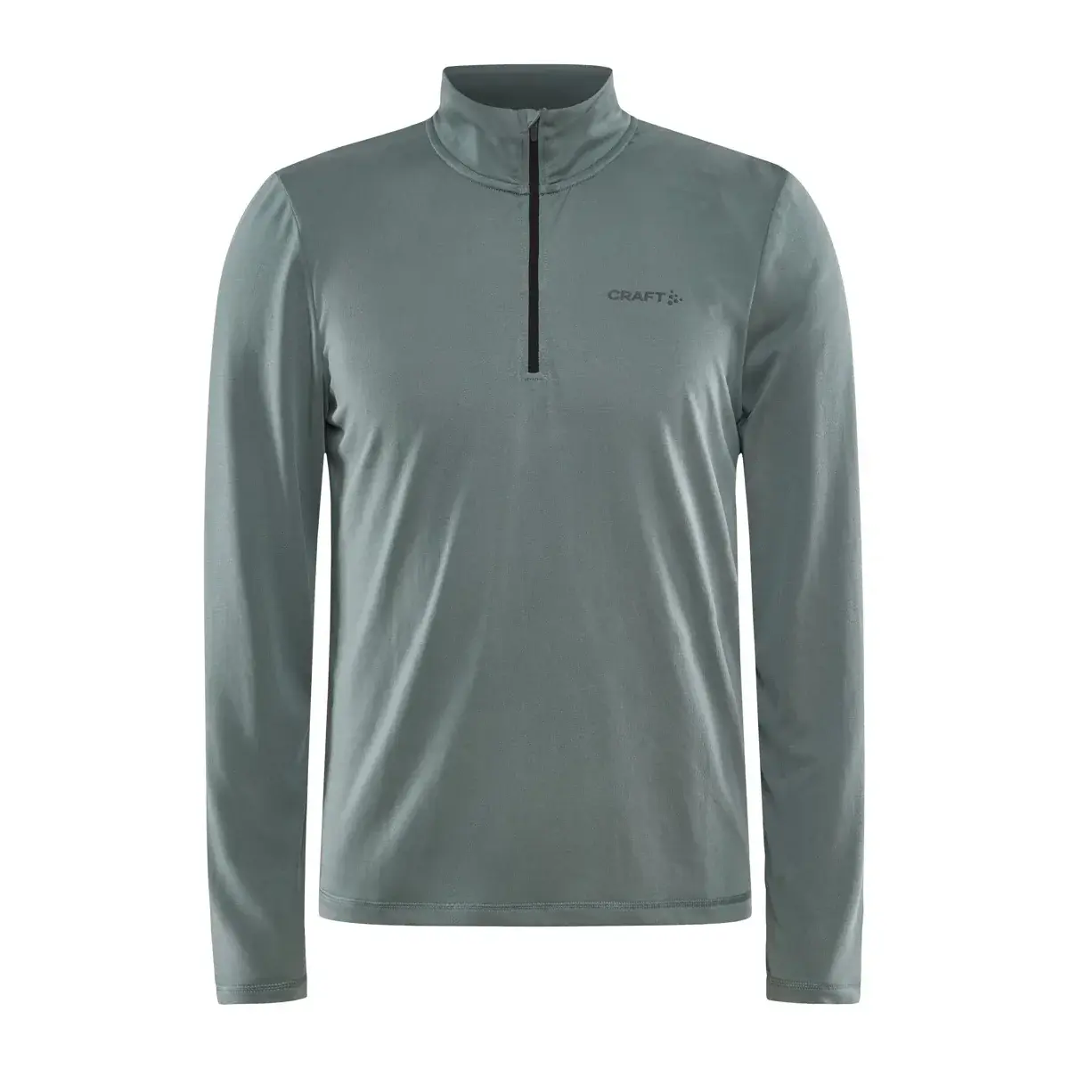 Funkční triko Craft CORE Essence Bi-blend Half Zip LS zelená