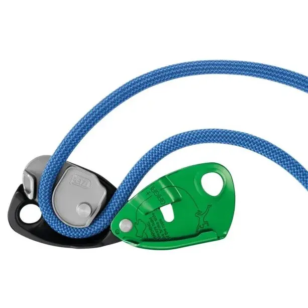 Jistící a slaňovací brzda Petzl GriGri+ zelená