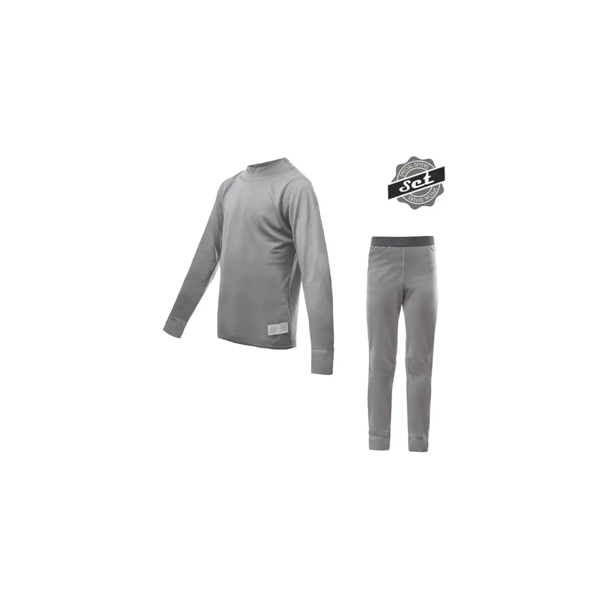 Sensor Junior-Funktionswäsche-Set Sensor Merino Active Set Grau