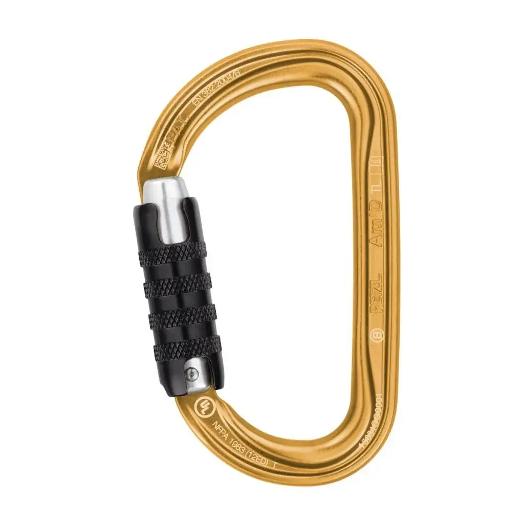 Karabiner Petzl Am´D Triact-Lock gold