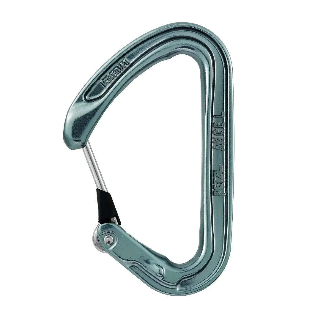 Karabiner Petzl Ange L grau