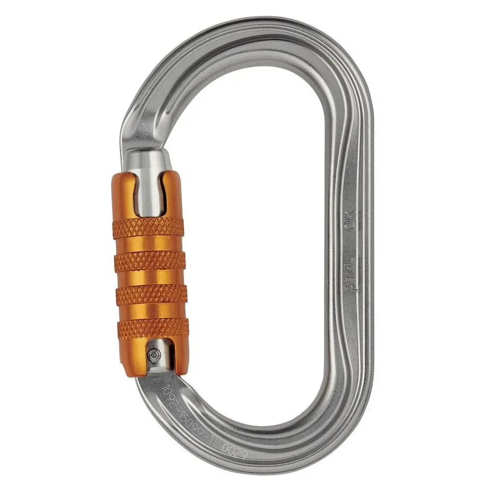 Karabiner Petzl OK triact-lock silber