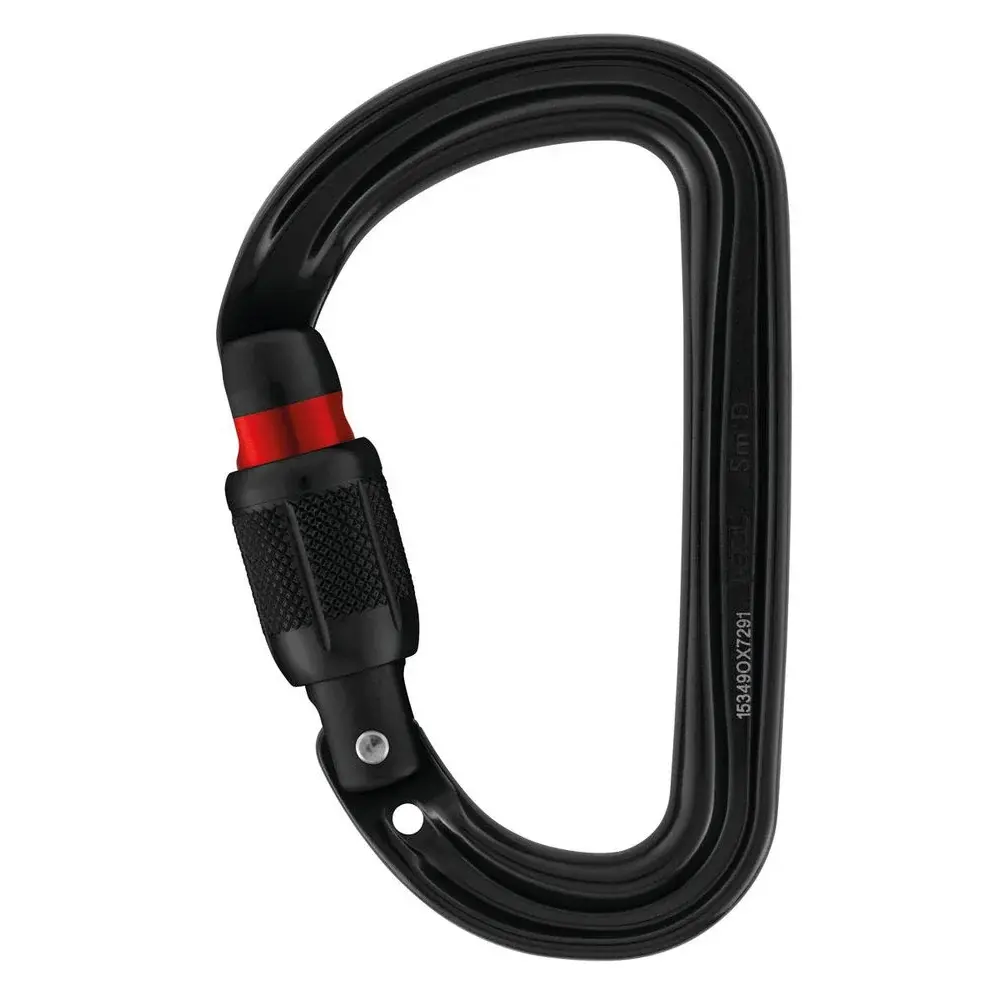Karabiner Petzl Sm´D screw-lock schwarz