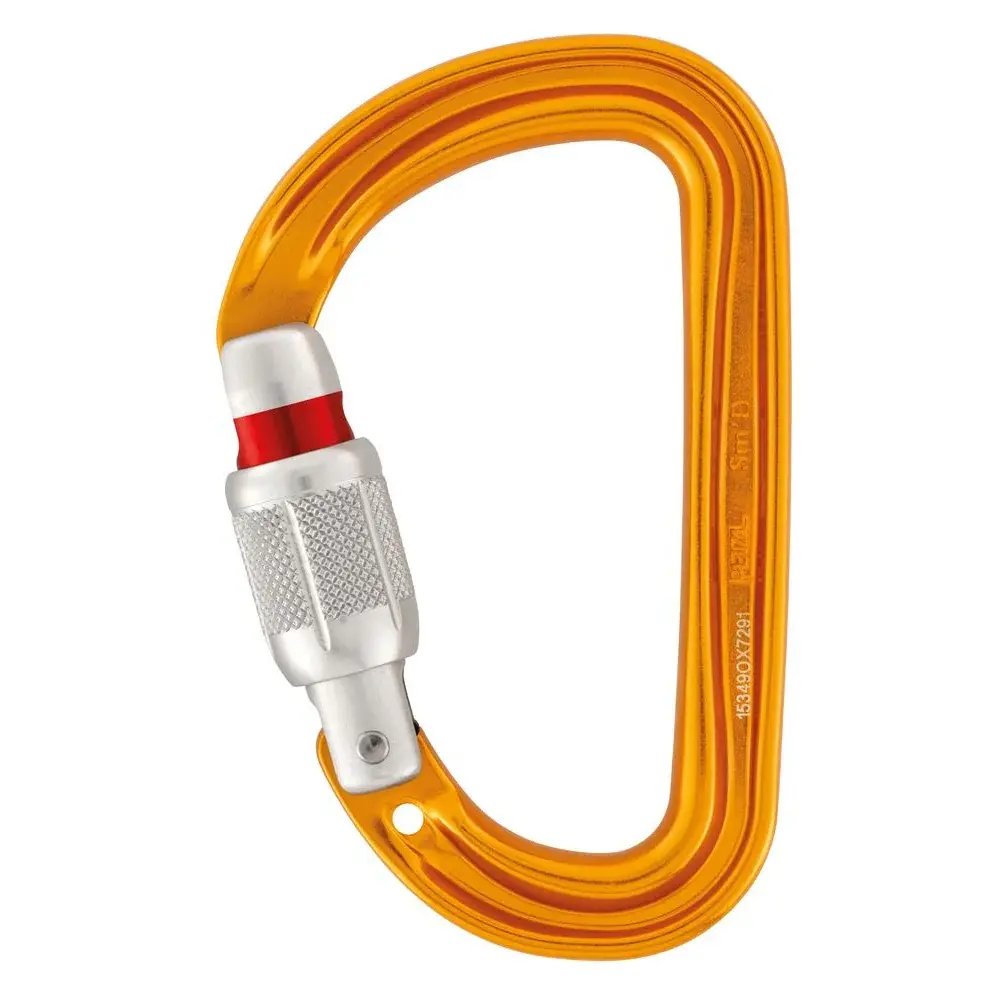 Karabiner Petzl Sm´D screw-lock orange