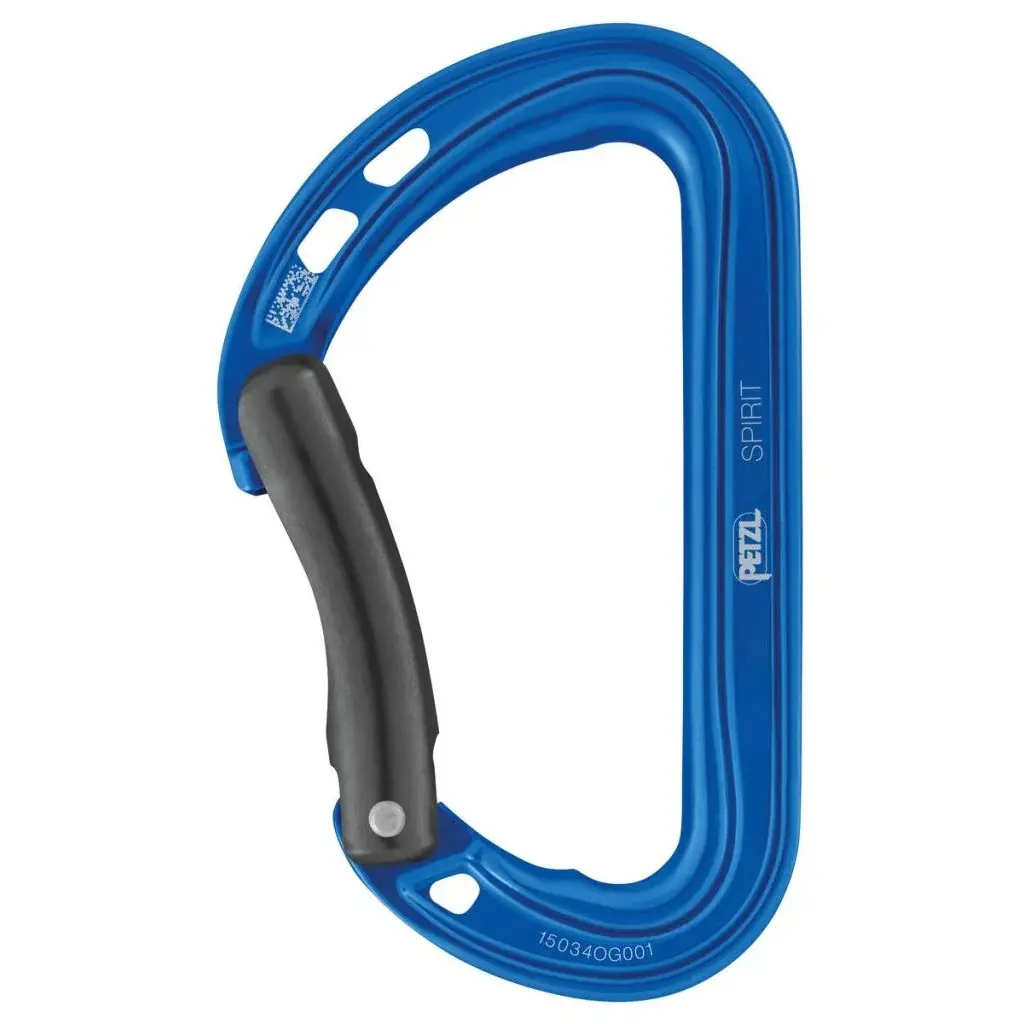 Universalkarabiner Petzl Spirit Bent Gate Blue