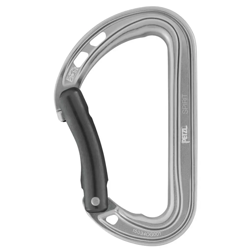 Universalkarabiner Petzl Spirit Bent Gate Gray