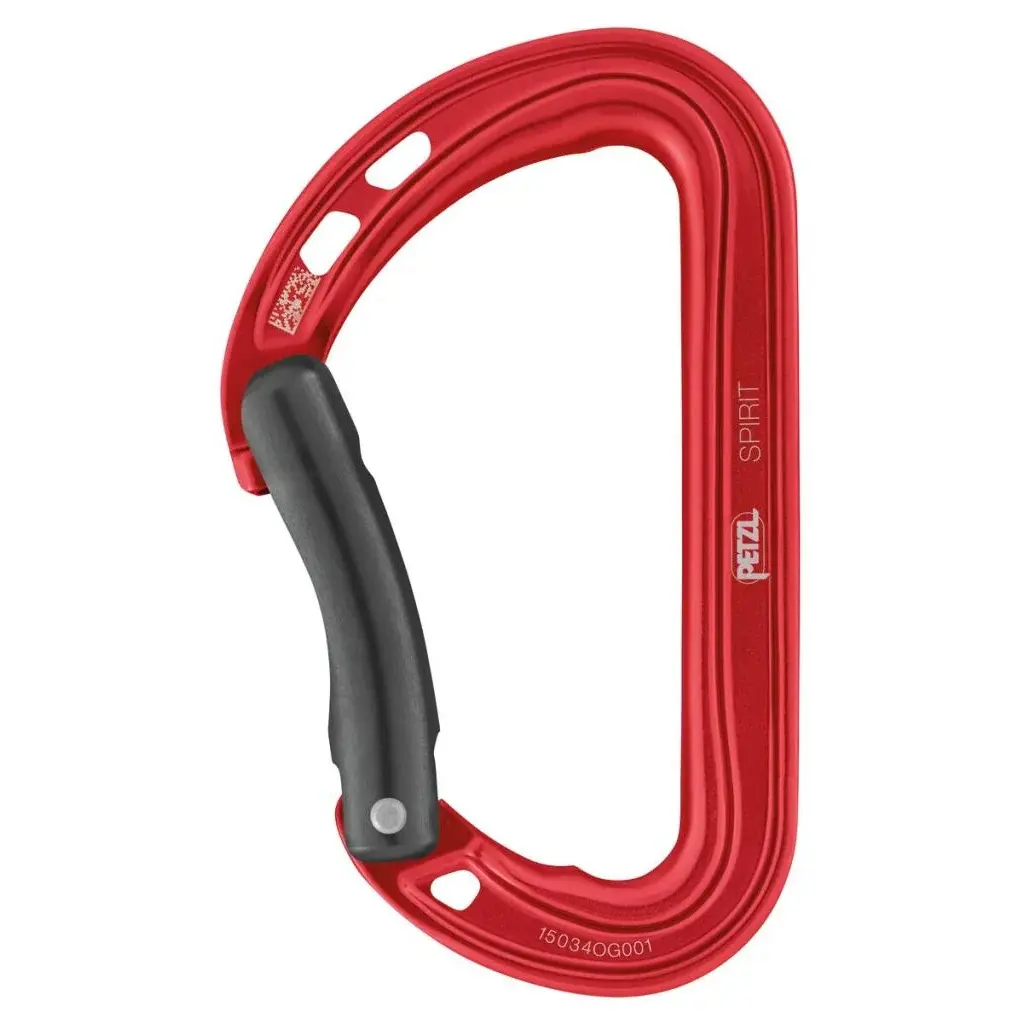 Universalkarabiner Petzl Spirit Bent Gate Red
