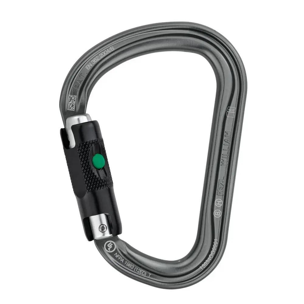 Petzl Karabiner Petzl William ball-lock grau