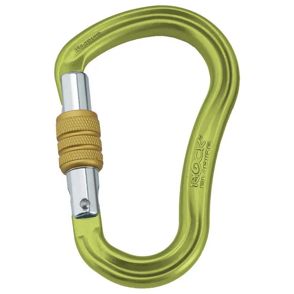 Rock Empire Karabiner Rock Empire Carabiner HMS Magnum Screw Hellgrün Hellgrün