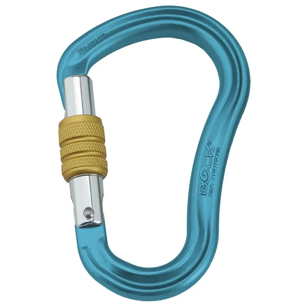 Rock Empire Karabiner Rock Empire HMS Magnum Screw azurblau