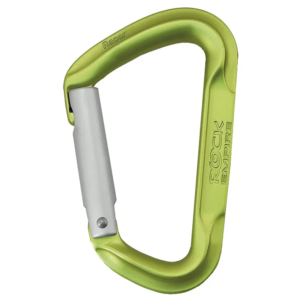 Karabiner Rock Empire Racer Straight Hellgrün one size