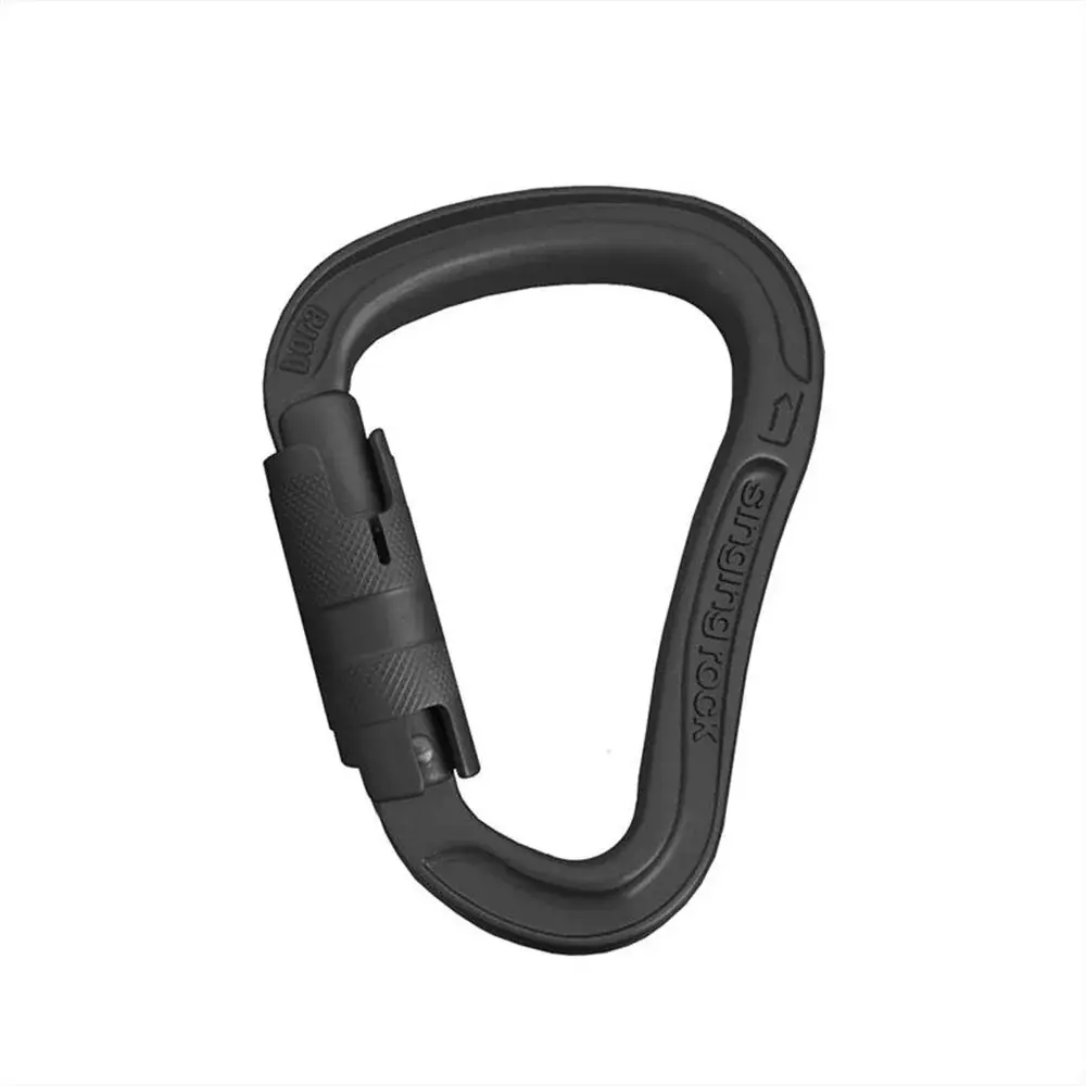 Singing Rock Karabiner Singing Rock Bora HMS Triple Lock schwarz