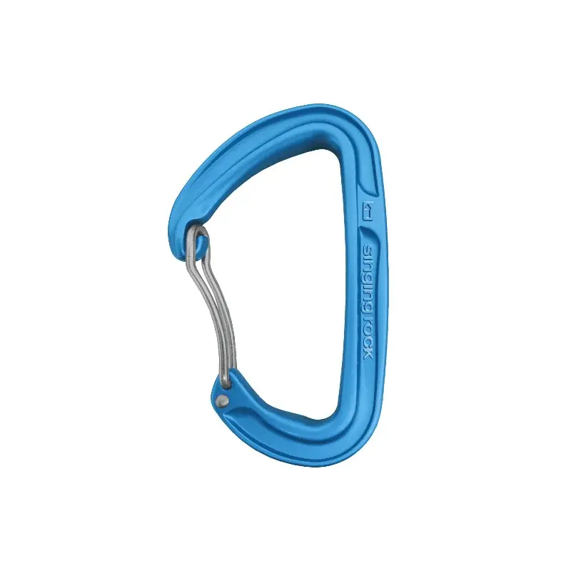 Singing Rock Karabiner Singing Rock COLT WIRE gebogen blau