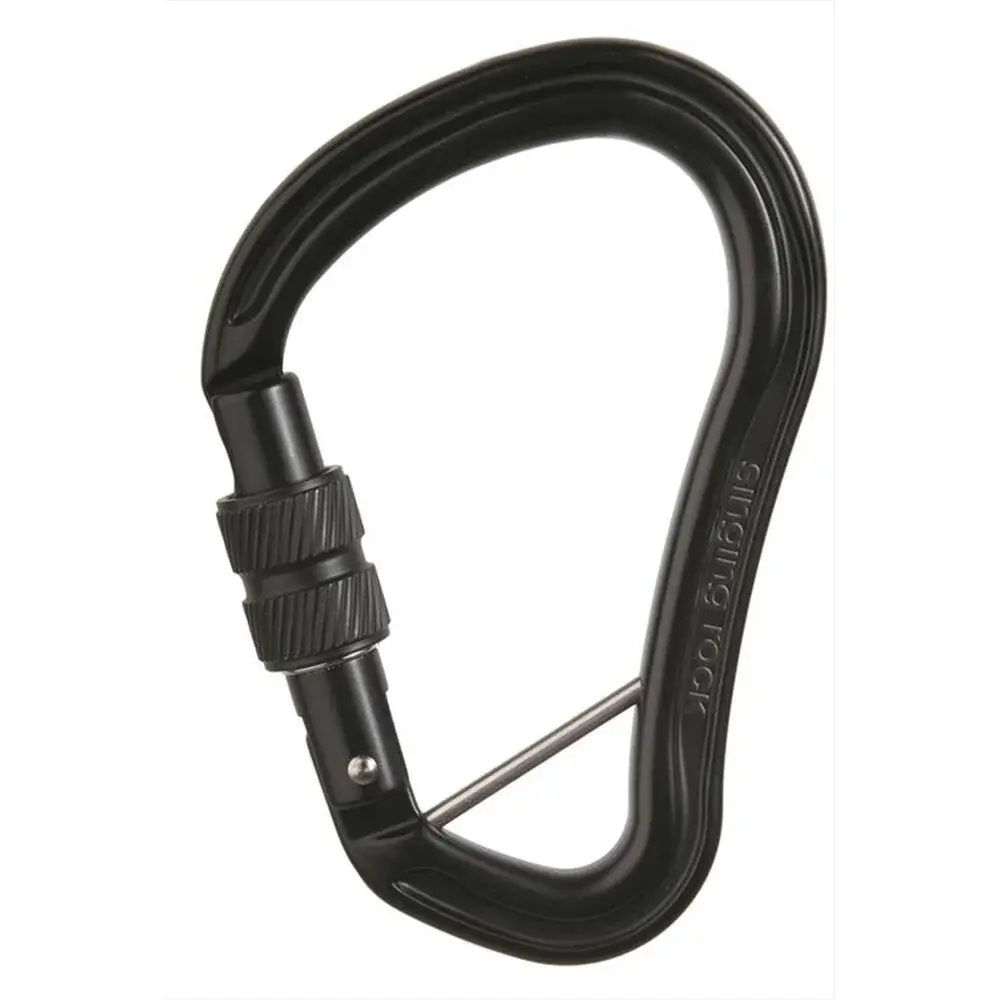 Karabiner Singing Rock Hector Screw BC schwarz