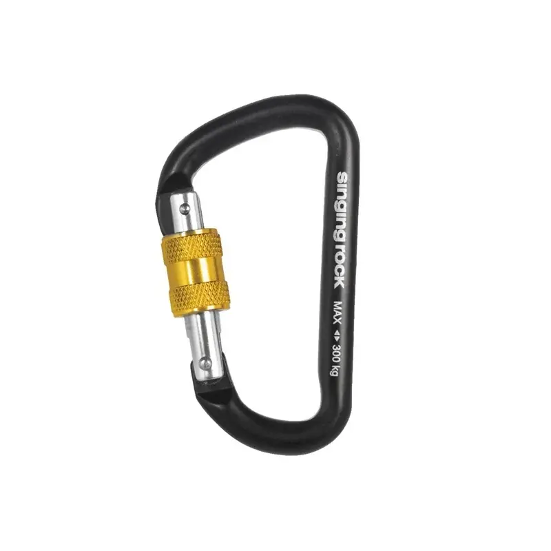 Singing Rock Karabiner Singing Rock Mini D mit Schraubverschluss