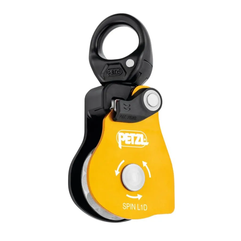 Seilrolle Petzl Spin L1D yellow