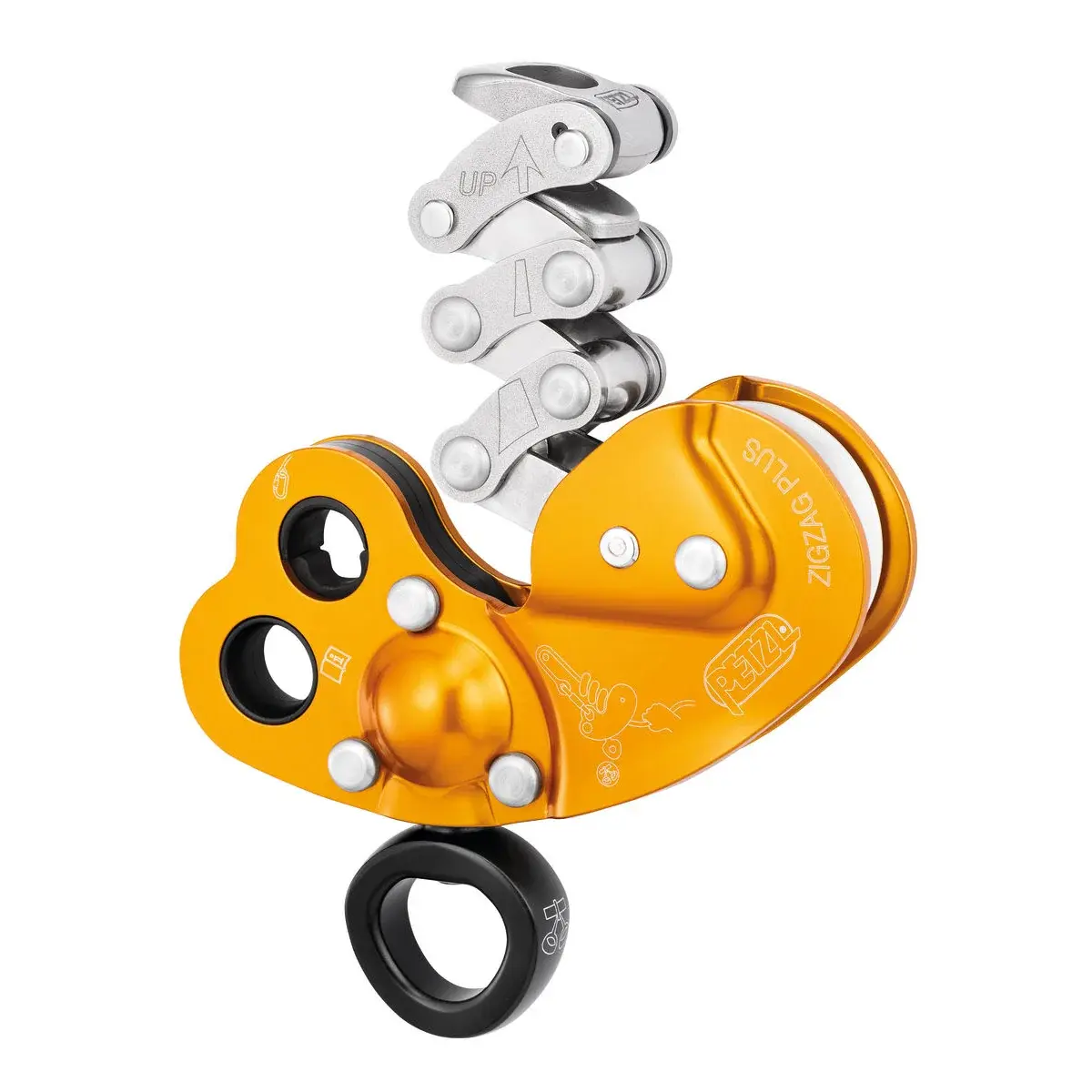 Seilrolle Petzl ZigZag Plus orange