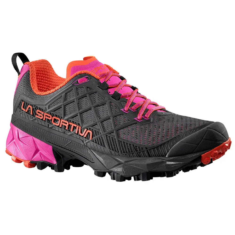 La Sportiva Halbschuhe La Sportiva Akyra II Women Carbon/Cherry Tomato