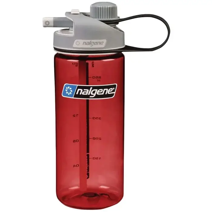 Flasche Nalgene MultiDrink, Red w/ Gray Cap, Sustain Red w/ Gray Cap, Sustain 560ml