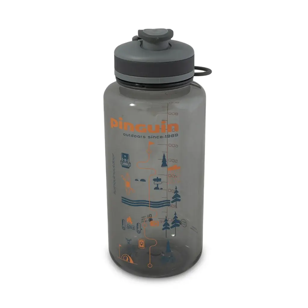 Pinguin Flasche Pinguin Tritan Fat Sport Bottle 1L grey