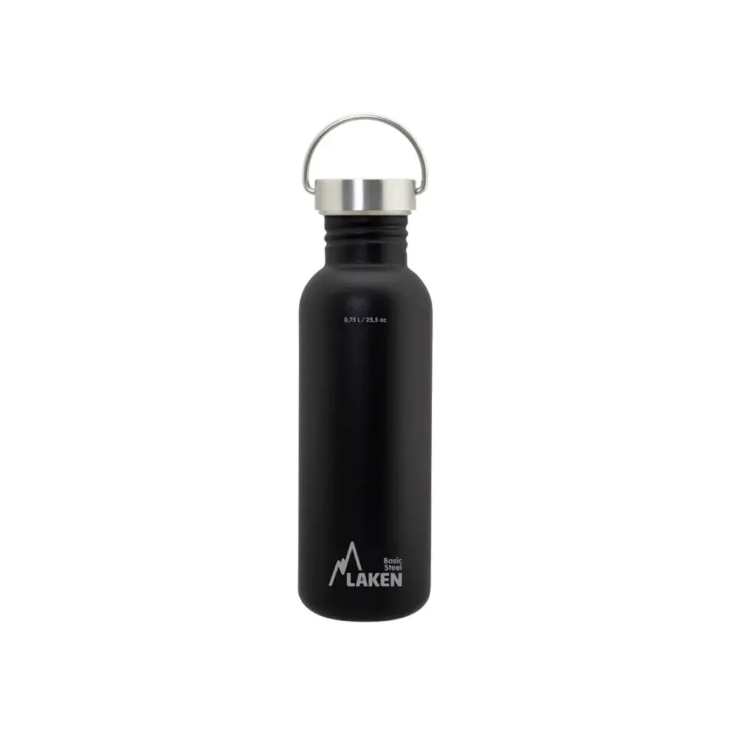 LAKEN Flasche LAKEN Stahl Basic Vintage 750 ml schwarz
