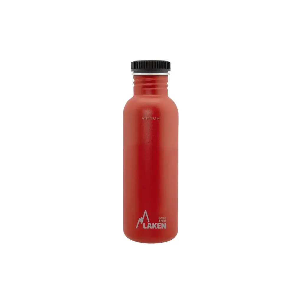 Flasche LAKEN Stahl Plain 750 ml rot