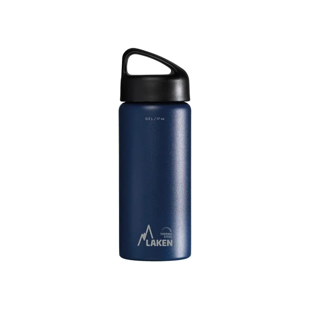 LAKEN Isolierflasche LAKEN Stahl Classic 500 ml blau