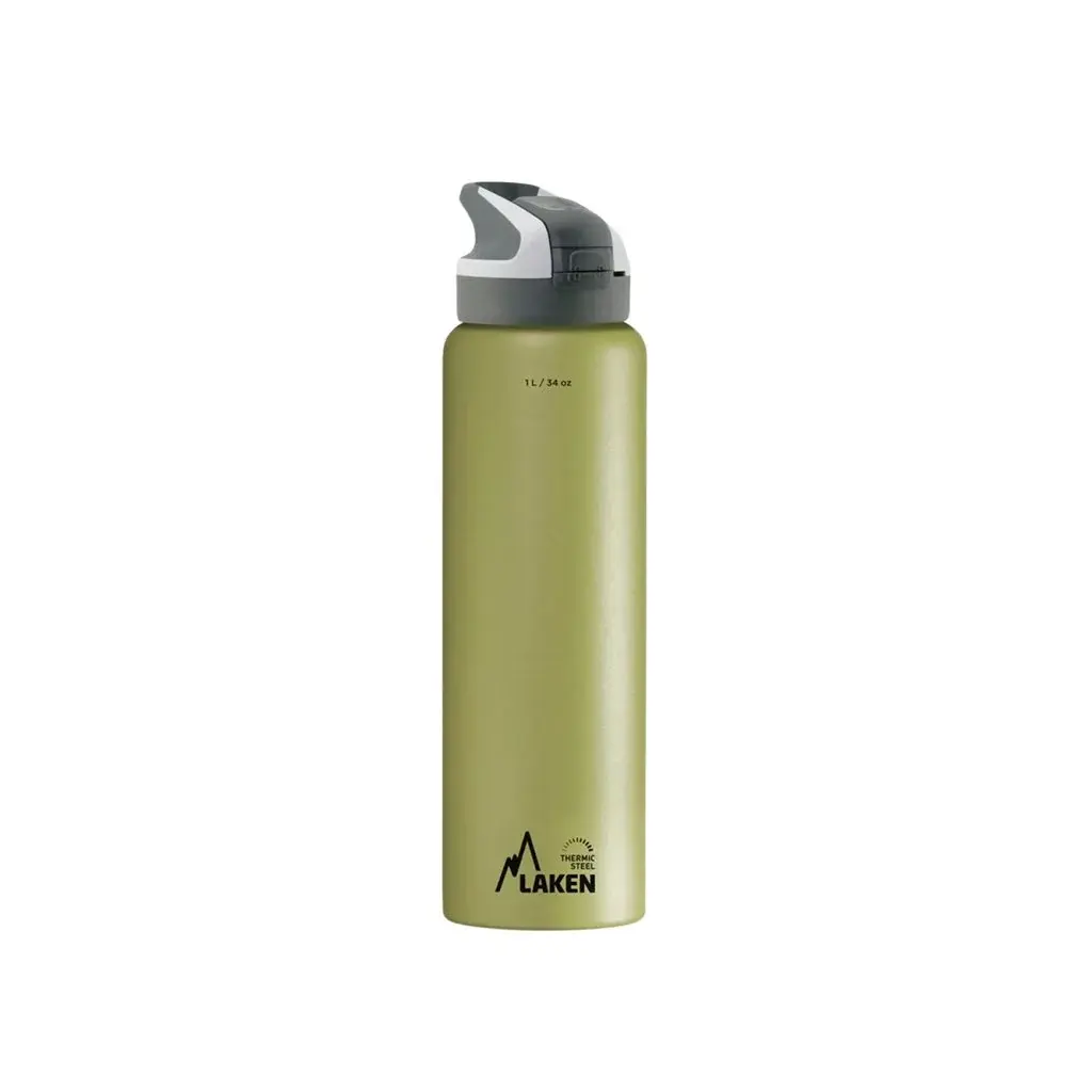 LAKEN Isolierflasche LAKEN Stahl Summit 1000 ml khaki