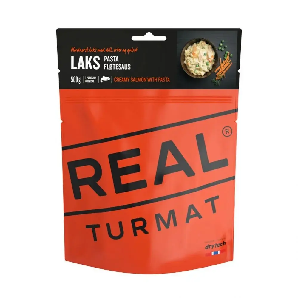 REAL Turmat Lachs mit Nudeln in Sahnesauce REAL Turmat 500 g