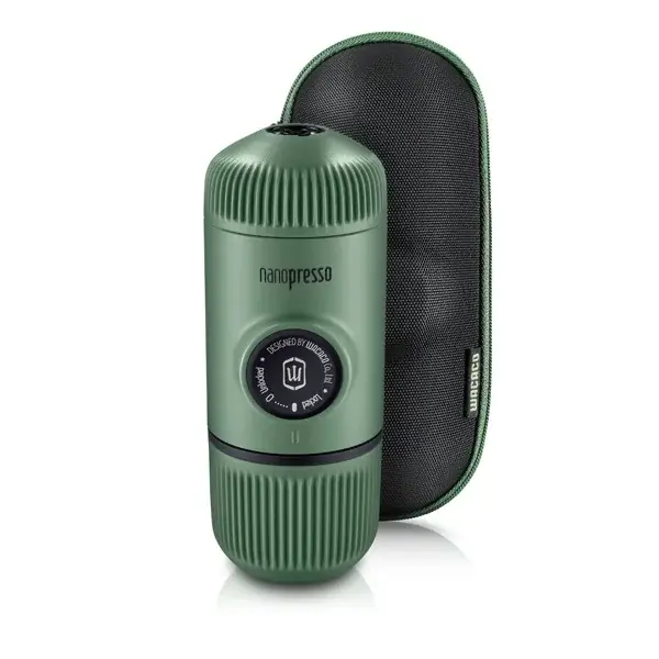 Wacaco Outdoor-Kaffeebereiter mit Etui Wacaco Nanopresso grün