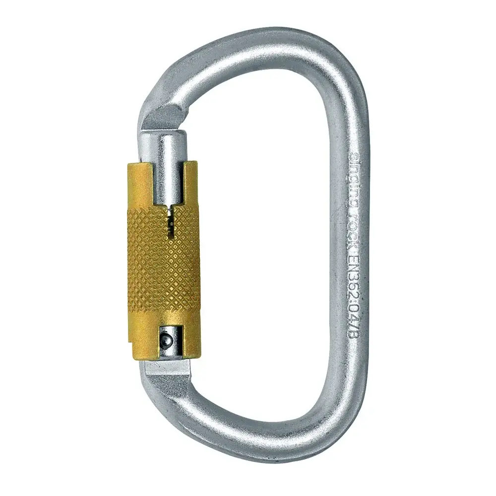 Singing Rock Ovalkarabiner Singing Rock Stahl TRIPLE LOCK