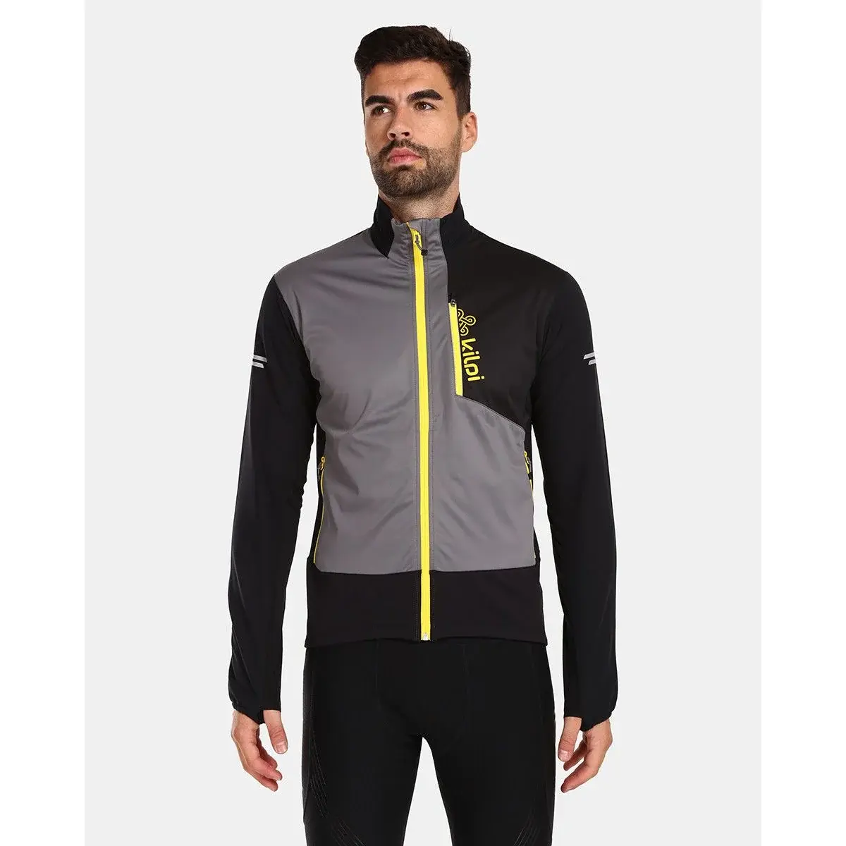 Herren-Laufjacke Kilpi Nordim-M Grau