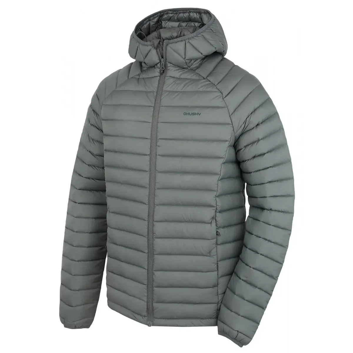 Pánská péřová bunda Husky Dreeser M dk. grey green pánská
