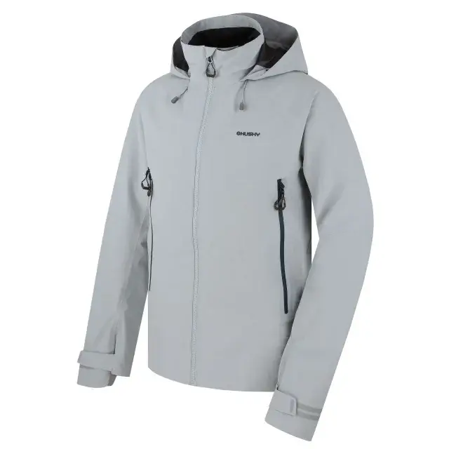 Pánská bunda Husky hardshell Nakron M lt. grey
