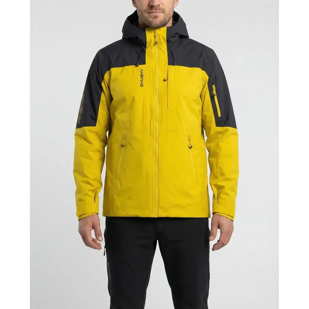 Herrenjacke Husky Nickin M black/mustard
