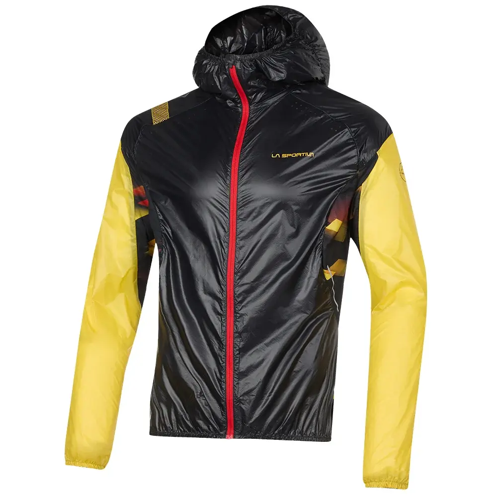 Pánská bunda La Sportiva BLIZZARD WINDBREAKER black/yellow