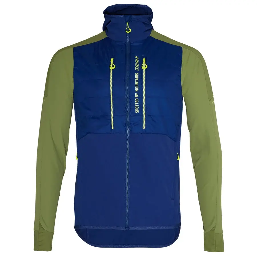 Herren-Skitourenjacke Silvini Core navy-olive