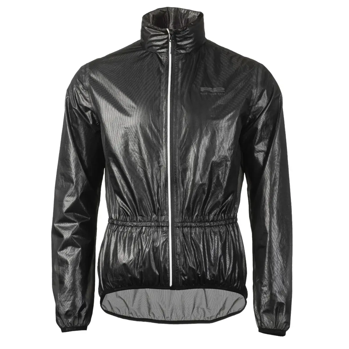 R2 Herren-Radjacke R2 Surly Transparent Schwarz