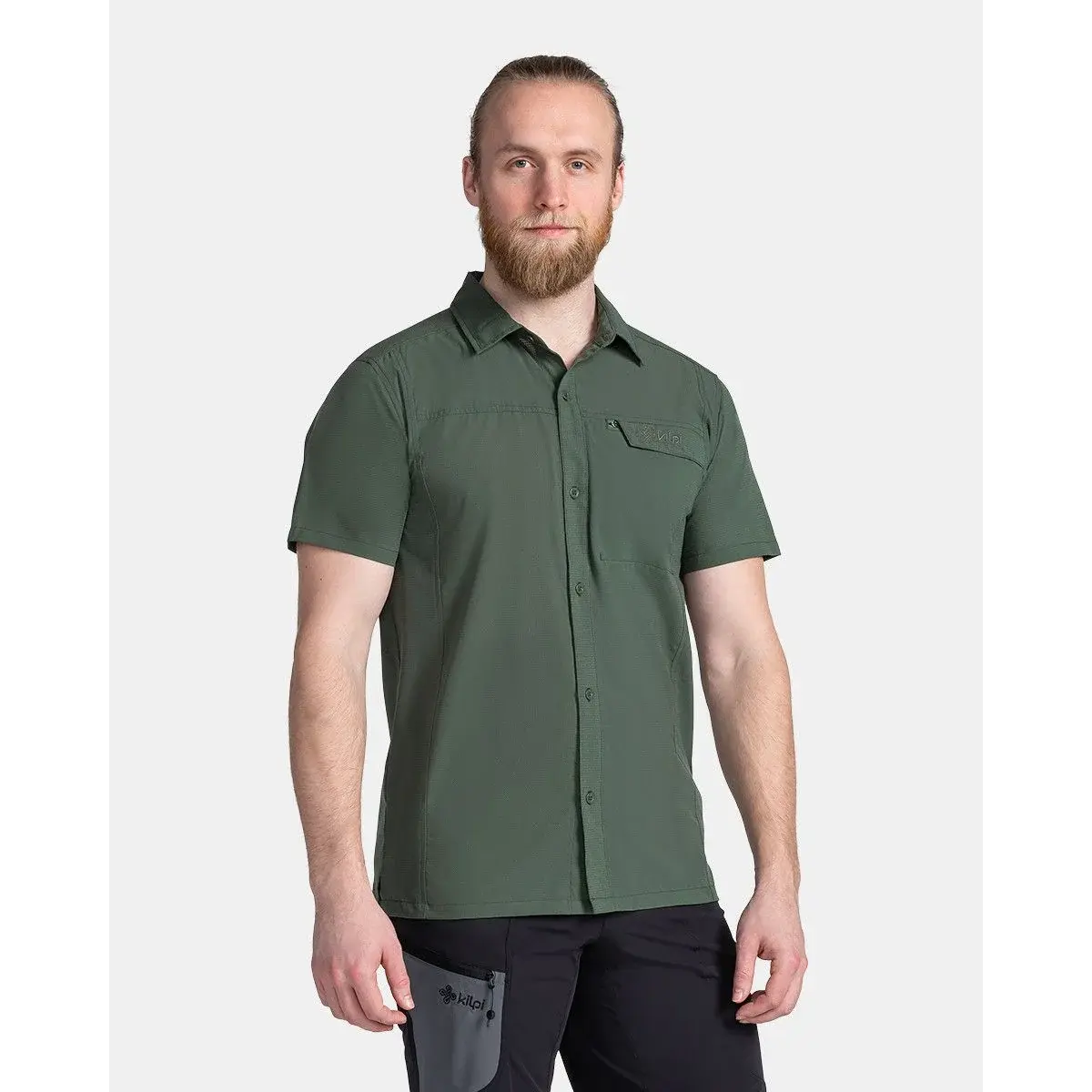 Herren-Outdoorhemd Kilpi Bombay-M dunkelgrün