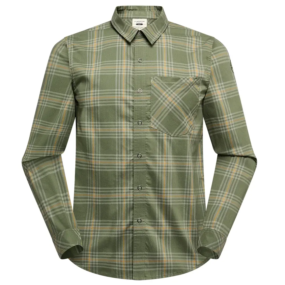 Herrenhemd La Sportiva Outer Space LS Shirt cypress