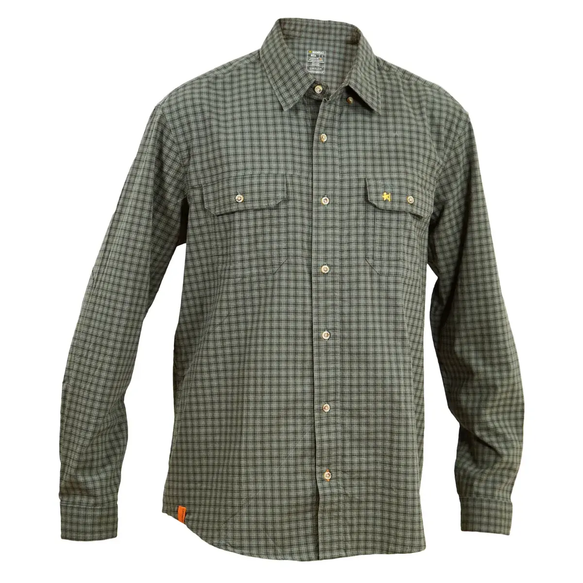 Herren-Langarmhemd Warmpeace Mesa Green/grey