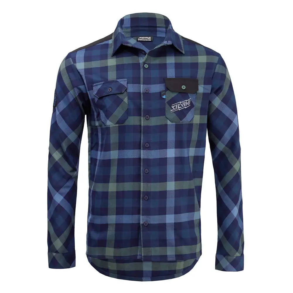 Silvini Herrenhemd Silvini Farini Navy-garden